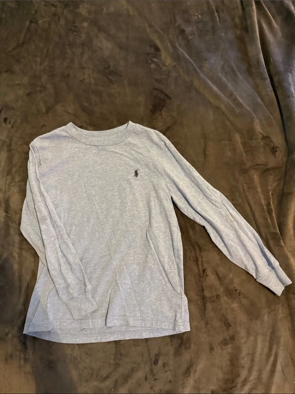 Ralph Lauren - Light Heather Blue Long Sleeve Crew Tee